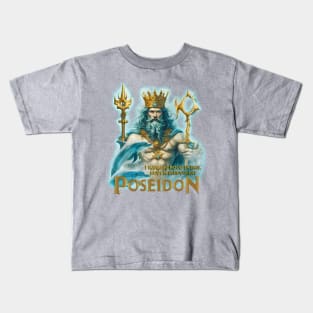 POSEIDON God of the seas Kids T-Shirt